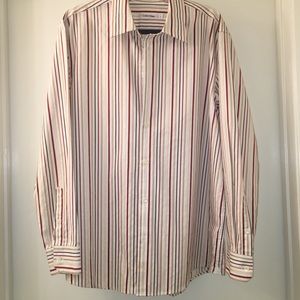 Large- Calvin Klein Striped Dress Shirt